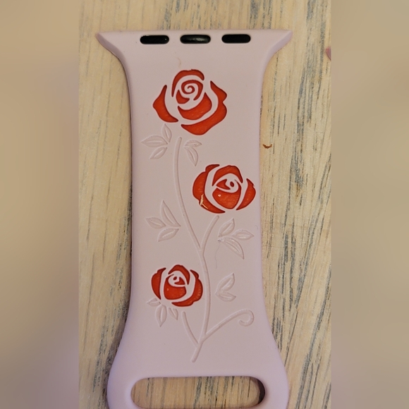 Rose Pattern Smartwatch Band - Picture 8 of 10